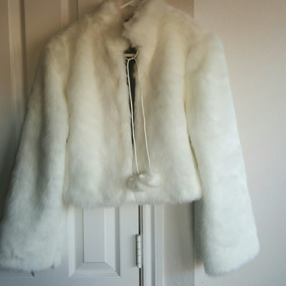 Bebe Faux Fur Coat